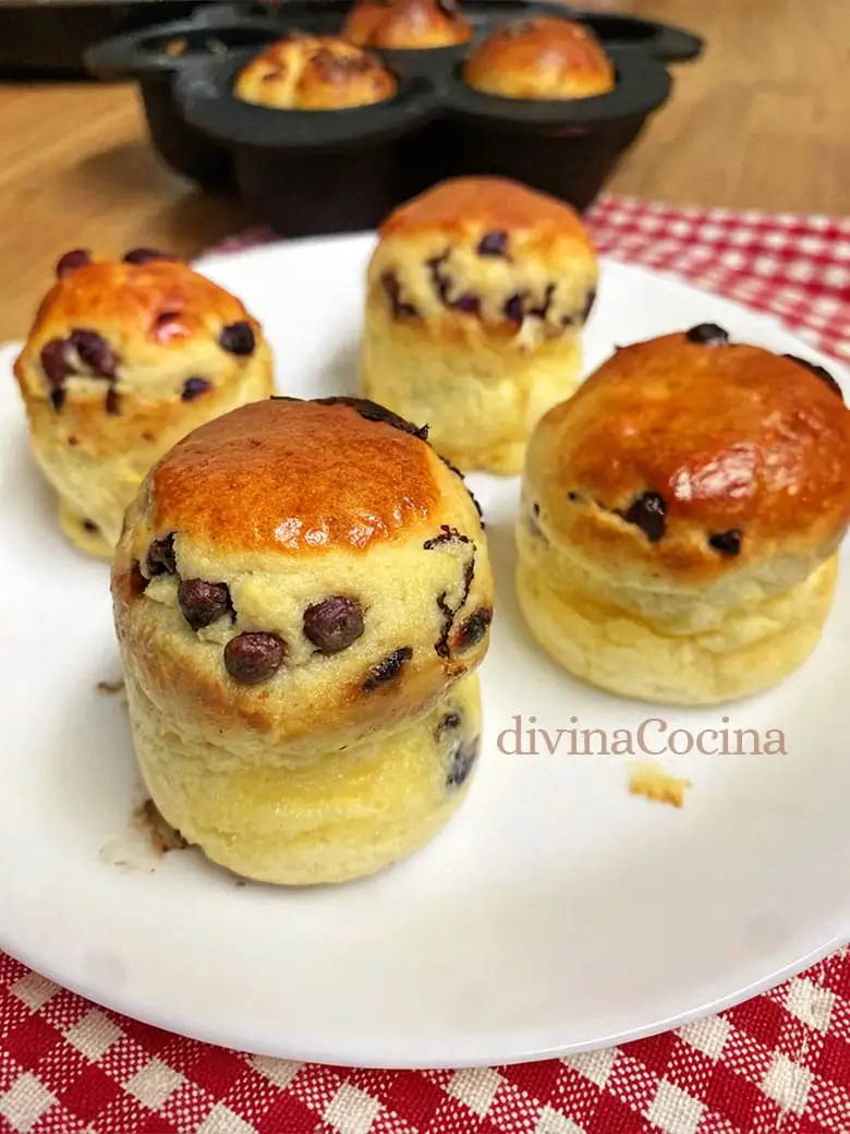 Bollitos de leche en polvo en freidora de aire