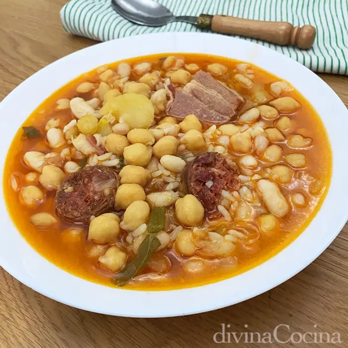 Cascote (alubias y garbanzos en cascote)