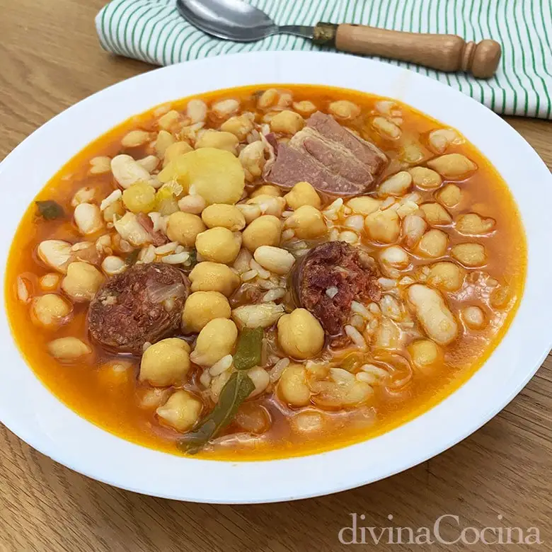 Cascote (alubias y garbanzos en cascote)