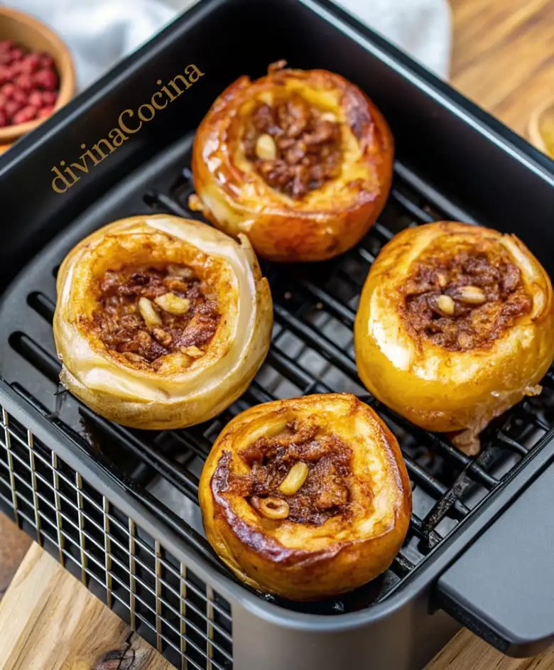 Cómo hacer manzanas asadas en la freidora de aire