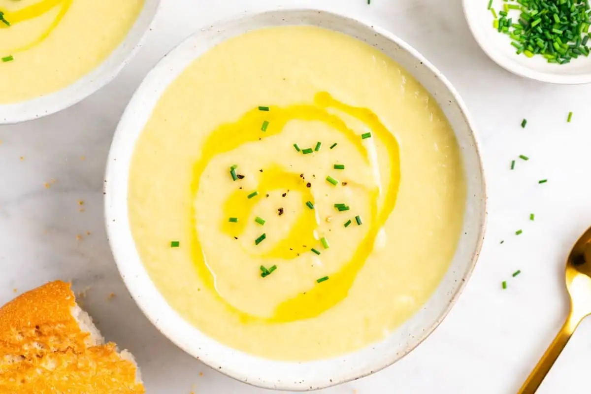 Crema de puerros