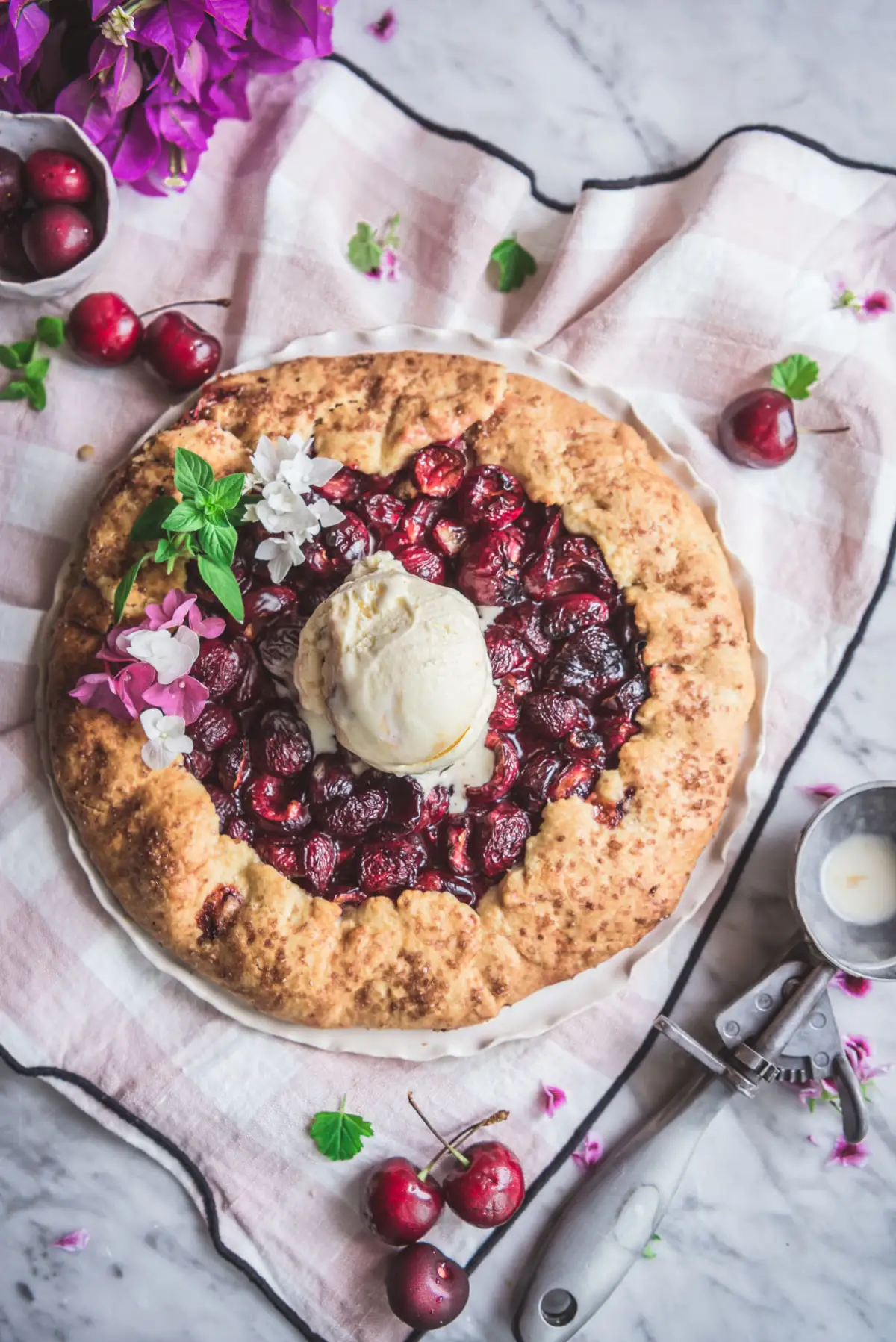 Galette de Cerezas – {Receta fácil}