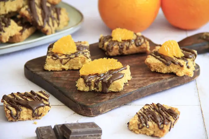 Galletas de chocolate y naranja