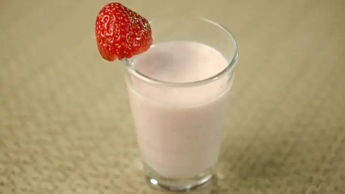 Horchata de fresa: bebida refrescante
