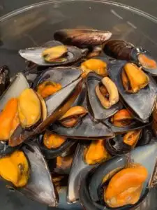 Mejillones al vapor