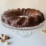 Pastel de chocolate sin azúcar al microondas
