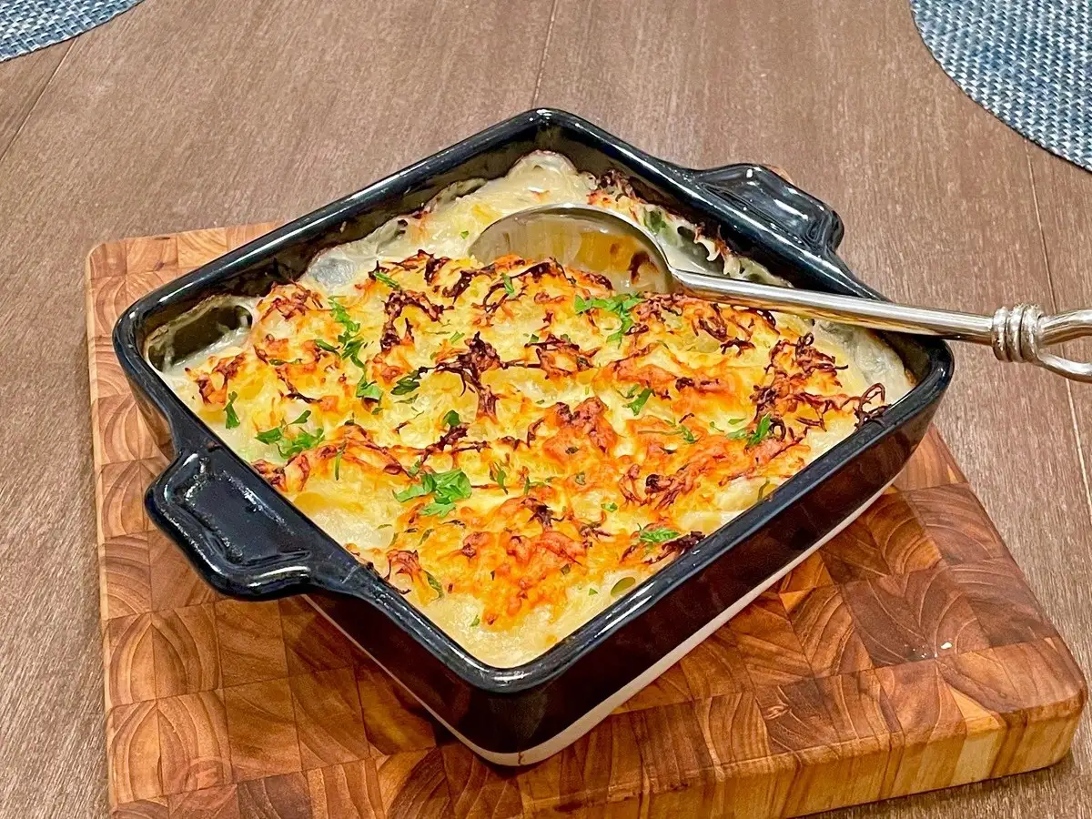 Pastel de papa con pollo, receta casera