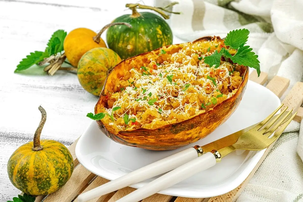 Receta de calabaza espagueti, paso a paso