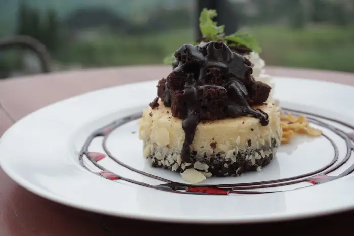 Receta de cheesecake de blondie