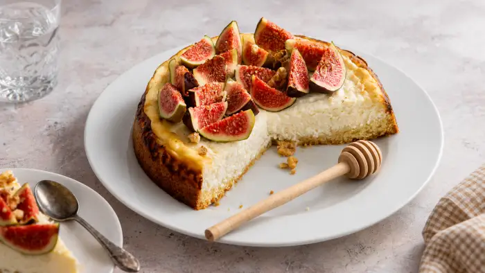 Receta de cheesecake de higos y miel