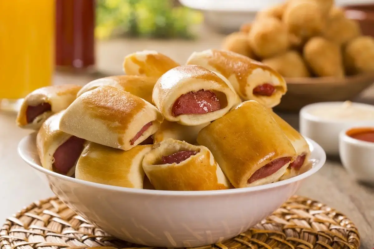 Sausages rolls o rollos de salchichas: paso a paso