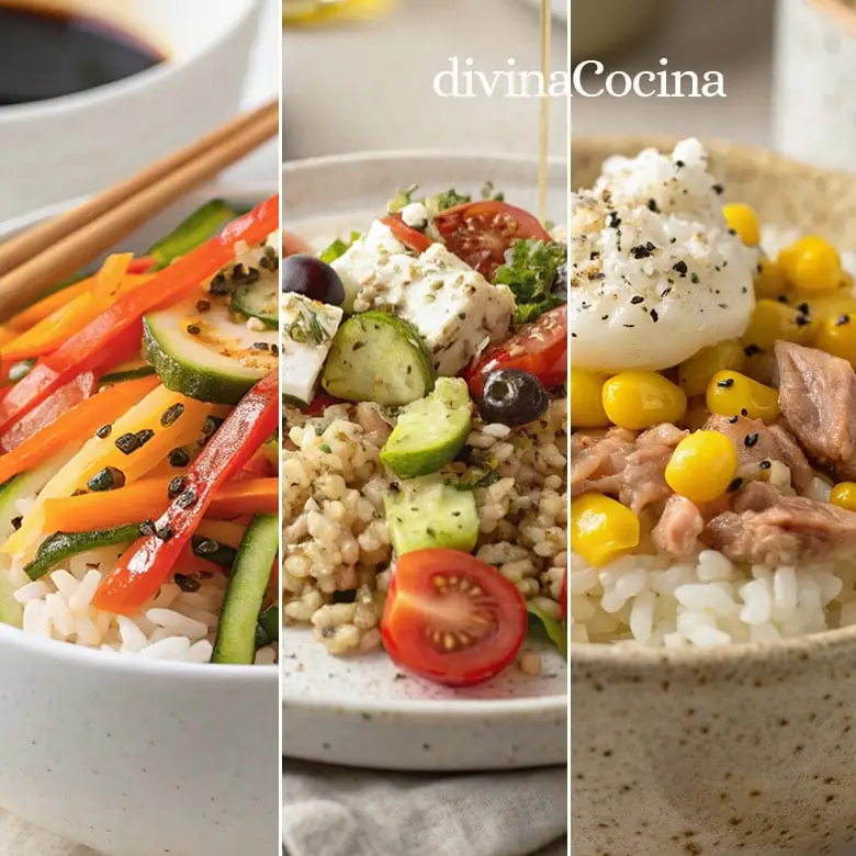 ¿Sin tiempo para cocinar? 3 recetas con vasitos de arroz que te salvarán el día