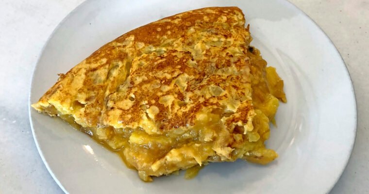 Tortilla de cebolla con olla GM