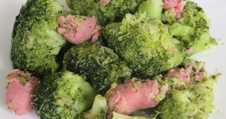 Brócoli salteado con Longanizas con monsieur cuisine