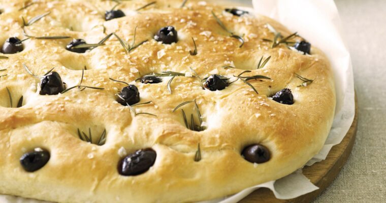 Focaccia con Aceitunas