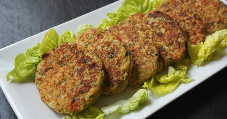 receta de Hamburguesas vegetarianas de berenjena con thermomix