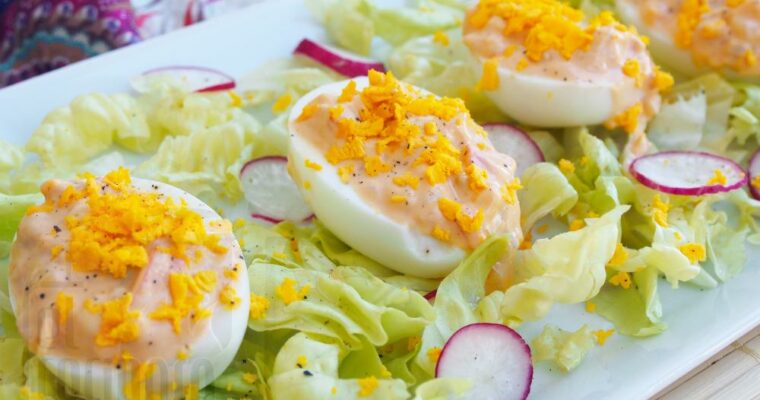 receta de Huevos rellenos de surimi