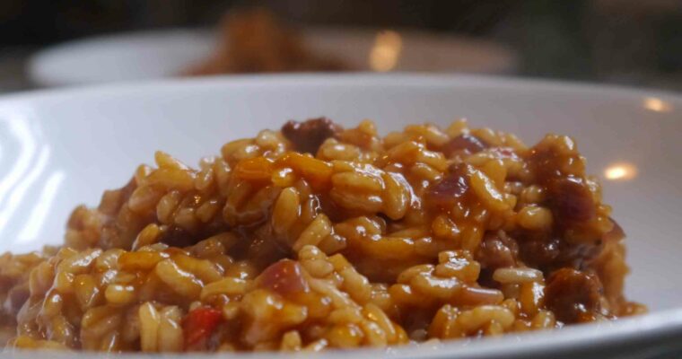 Risotto de chorizo con olla GM