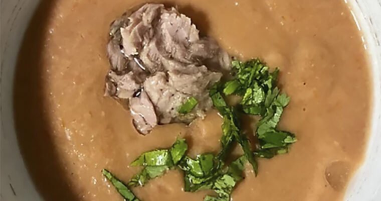 receta de Salmorejo de atún con thermomix