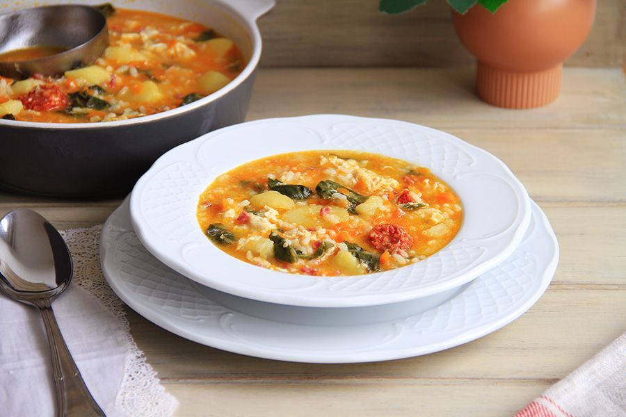 Sopa a la Riojana con monsieur cuisine