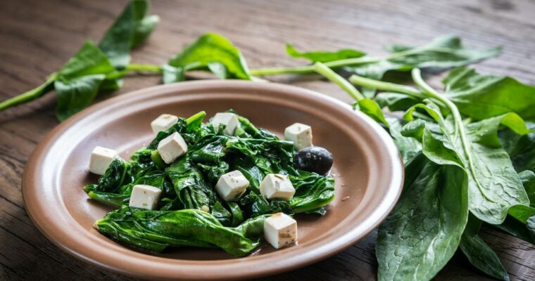 espinacas y queso feta con thermomix