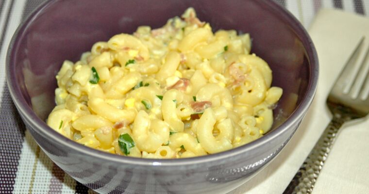 MACARRONES A LA CARBONARA con MAMBO