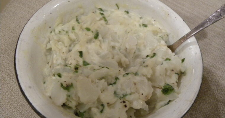 receta de Patatas con mayonesa al ali oli con thermomix