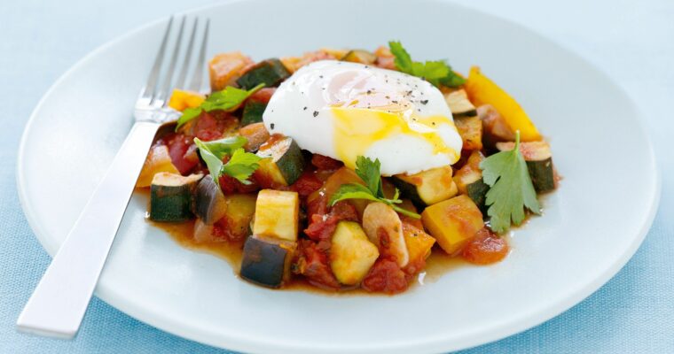 receta de Arroz con pisto y huevos poché con thermomix