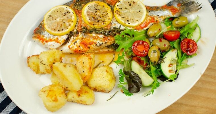 Lubina o dorada al ajo-limón con olla GM