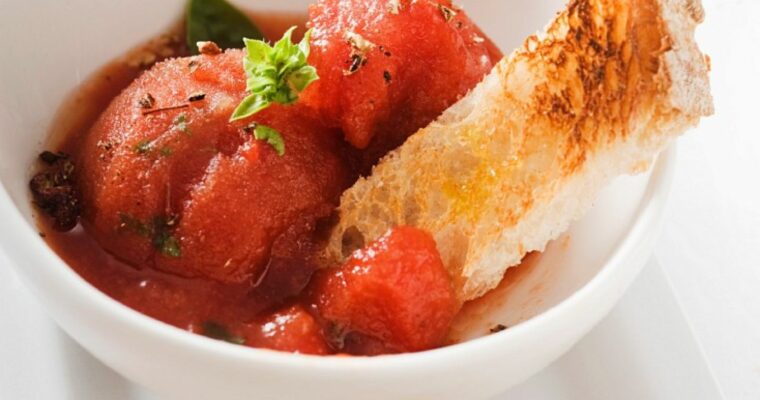 Sorbete de Tomate con monsieur cuisine