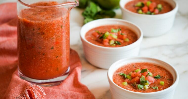 Gazpacho de Sandía con monsieur cuisine