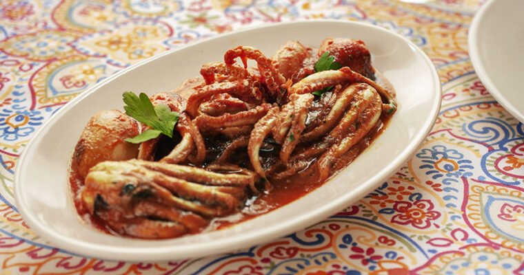 Chipirones en salsa con olla GM