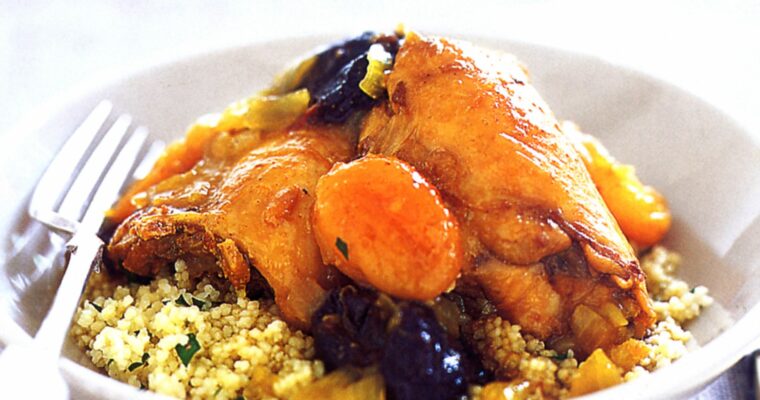 Pollo en salsa de Ciruelas con Cúscus con monsieur cuisine