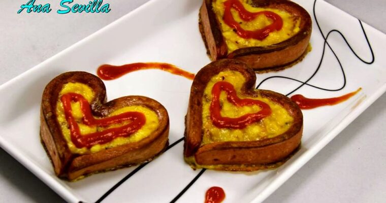 Corazones de tortilla con olla GM