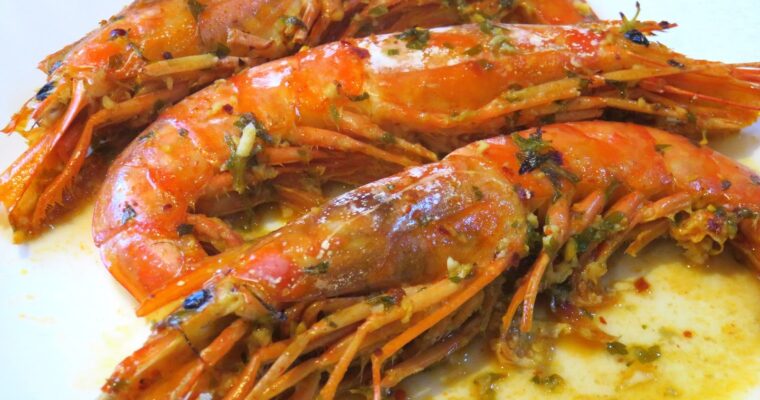 Gambones al Horno con monsieur cuisine