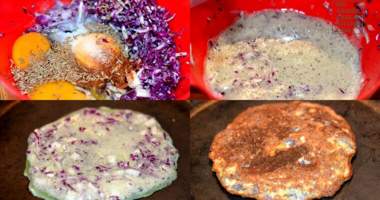 receta de Tortilla de lombarda con thermomix