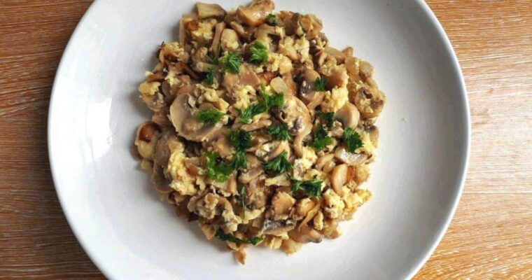 Revuelto de champiñones con MAMBO