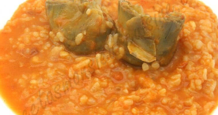 Arroz con Sobrasada y Alcachofas con monsieur cuisine