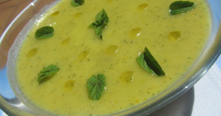 Crema de calabacin con olla GM