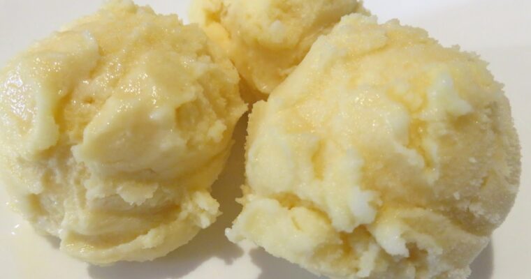 Helado de Mantecao con monsieur cuisine