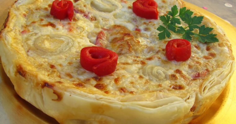 Quiche de atún y pimientos con olla GM