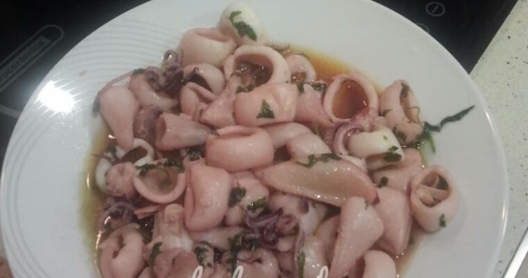 receta de Calamares al ajillo con thermomix