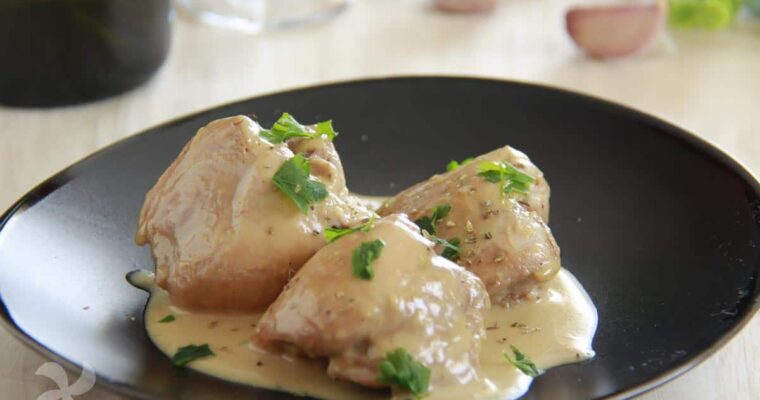 receta de Contramuslos de pollo al ajillo con thermomix