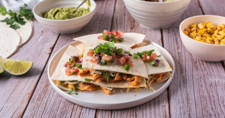 receta de Quesadillas mexicanas con guacamole y pico de gallo con thermomix