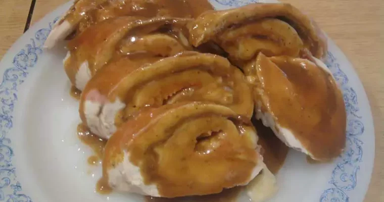 receta de Rollitos de pollo y aceitunas negras con thermomix