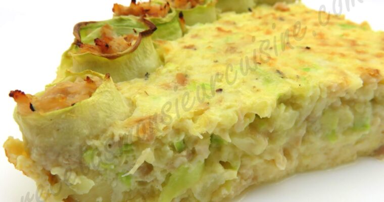 Tarta de Calabacín con Pollo Asado con monsieur cuisine