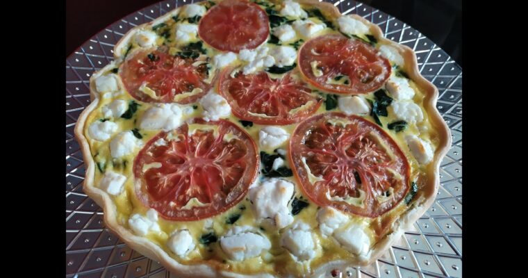 Pastel de Espinacas con Tomatitos con monsieur cuisine