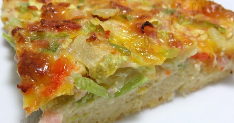 Pastel de Verduras y Queso con monsieur cuisine