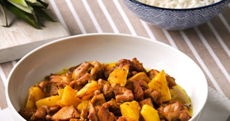 piña y pollo con thermomix