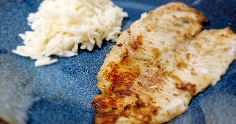 receta de Filetes de pescado adobado con arroz con thermomix